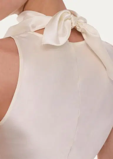 Helmut Lang Draped Sleeveless Silk Top | Thumbnail 5