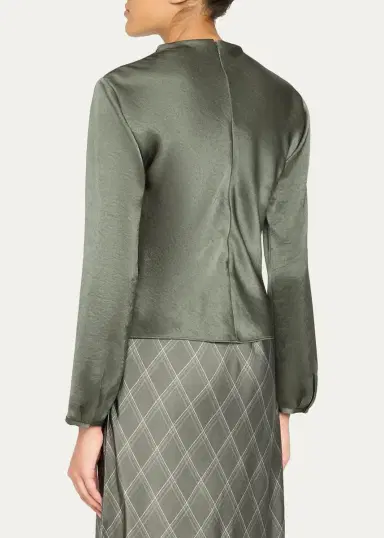 Vince Draped Cowl-Neck Blouse | Thumbnail 3