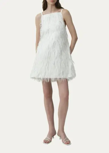 Simkhai Kalla Feather Mini Dress | Thumbnail 2