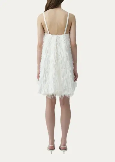 Simkhai Kalla Feather Mini Dress | Thumbnail 3