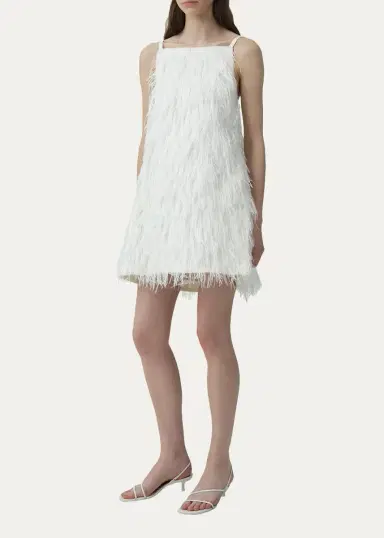 Simkhai Kalla Feather Mini Dress | Thumbnail 4
