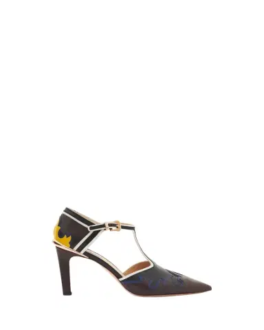 Gabriela Hearst 75mm Duna Western Leather Ankle-Strap Pumps | Thumbnail 1