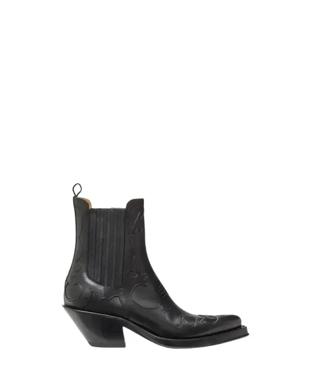 Gabriela Hearst 50mm Cassidy Leather Cowboy Ankle Boots