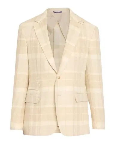 Ralph Lauren Kent Plaid Silk-Linen-Cashmere Single-Breasted Sport Coat | Thumbnail 1 Ralph Lauren Kent Plaid Silk-Linen-Cashmere Single-Breasted Sport Coat | Thumbnail 1