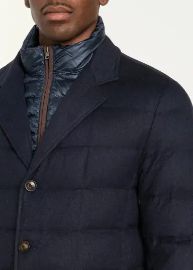 HERNO Men's Cashmere-Blend Quilted Blazer Jacket | Thumbnail 5