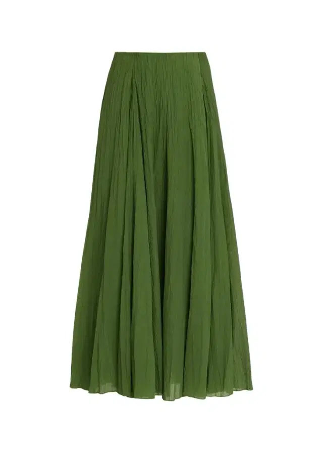 Vince Crinkled Plissé Cotton-Blend Maxi Skirt