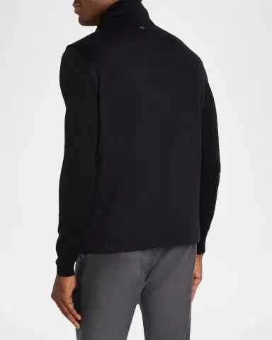 HERNO Men's Wool-Cashmere Zip-Front Vest | Thumbnail 3