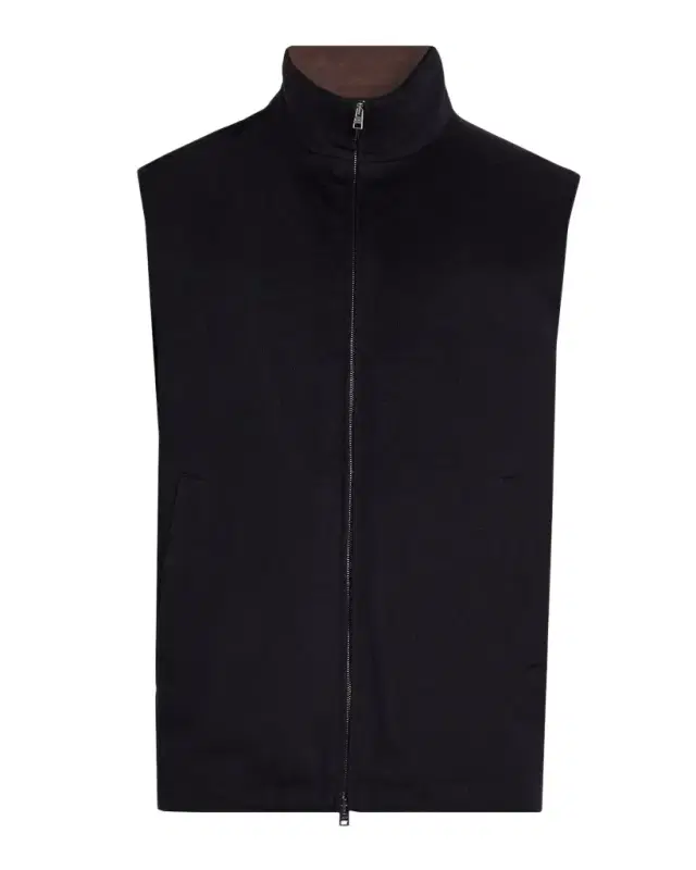 HERNO Men's Wool-Cashmere Zip-Front Vest