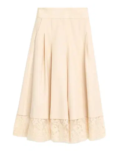 Zimmermann Valiant Lace-Hem Stretch-Wool Skirt | Thumbnail 1