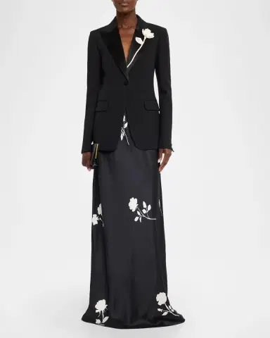 Lafayette 148 New York Bias-Cut Floral Maxi Skirt | Thumbnail 2
