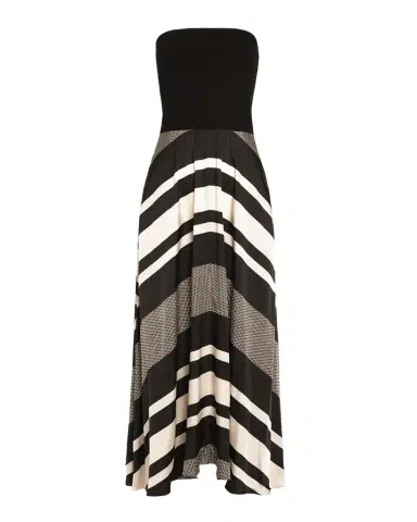 Ramy Brook Oakley Striped A-Line Midi Dress | Thumbnail 1