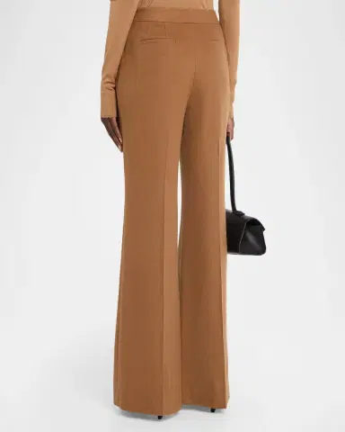 Lafayette 148 New York Lafayette Flare-Leg Camel Hair Pants | Thumbnail 3