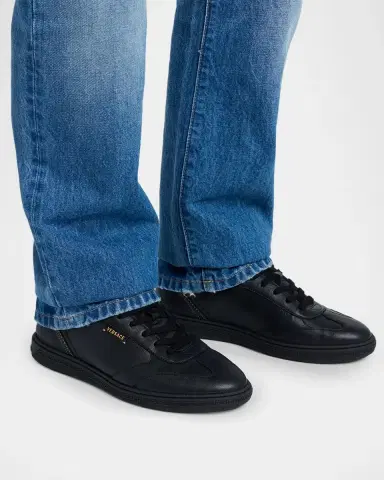 Versace Leather Low-Top Sneakers | Thumbnail 2 Versace Leather Low-Top Sneakers | Thumbnail 2