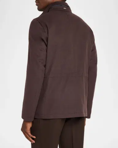 HERNO Men's Virgin Wool-Cashmere Jacket | Thumbnail 3 HERNO Men's Virgin Wool-Cashmere Jacket | Thumbnail 3
