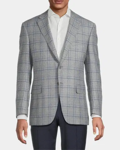 Canali Plaid Wool Sportcoat | Thumbnail 4
