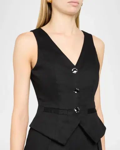 BLACK HALO Matias Vest Jumpsuit | Thumbnail 5 BLACK HALO Matias Vest Jumpsuit | Thumbnail 5