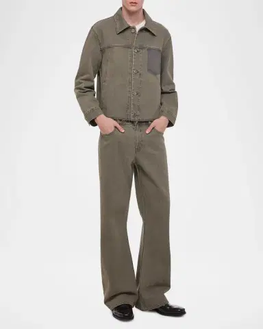 Helmut Lang Men's Cotton Bootcut Jeans | Thumbnail 2