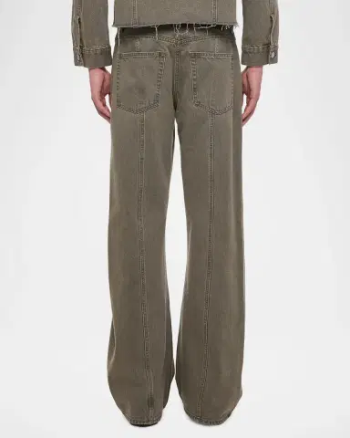 Helmut Lang Men's Cotton Bootcut Jeans | Thumbnail 3