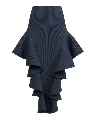 Alaïa Ruffle Pointed Sculpted Midi Skirt | Thumbnail 2 Alaïa Ruffle Pointed Sculpted Midi Skirt | Thumbnail 2