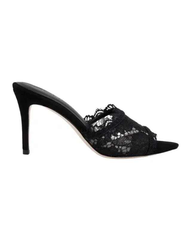 L'Agence 85mm Penn Lace Mules