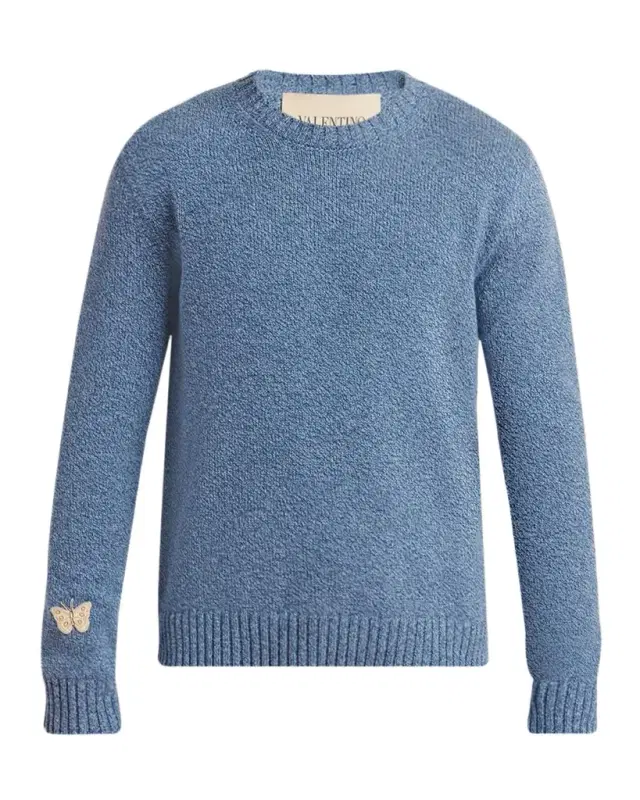 Valentino Garavani Men's Butterfly Wool Sweater