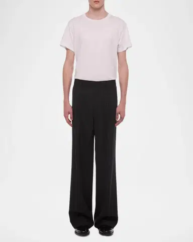 Helmut Lang Men's Pleated Wool Pants | Thumbnail 2 Helmut Lang Men's Pleated Wool Pants | Thumbnail 2