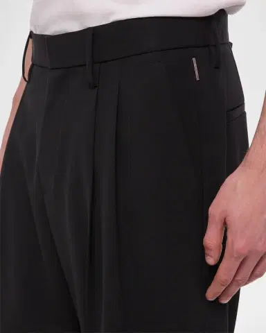 Helmut Lang Men's Pleated Wool Pants | Thumbnail 4 Helmut Lang Men's Pleated Wool Pants | Thumbnail 4