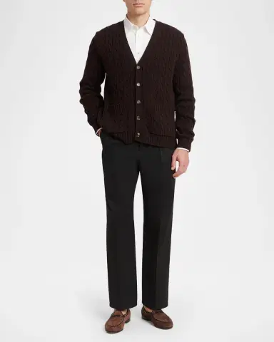 Valentino Garavani Men's Cotton Butterfly-Embroidered Pocket Sport Shirt | Thumbnail 2 Valentino Garavani Men's Cotton Butterfly-Embroidered Pocket Sport Shirt | Thumbnail 2
