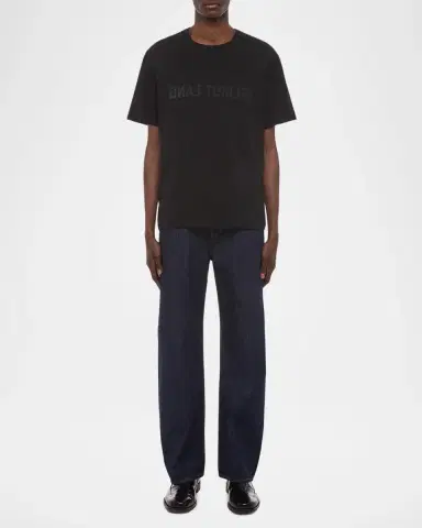Helmut Lang Men's Reverse Logo Cotton T-Shirt | Thumbnail 2 Helmut Lang Men's Reverse Logo Cotton T-Shirt | Thumbnail 2