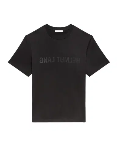 Helmut Lang Men's Reverse Logo Cotton T-Shirt | Thumbnail 1 Helmut Lang Men's Reverse Logo Cotton T-Shirt | Thumbnail 1