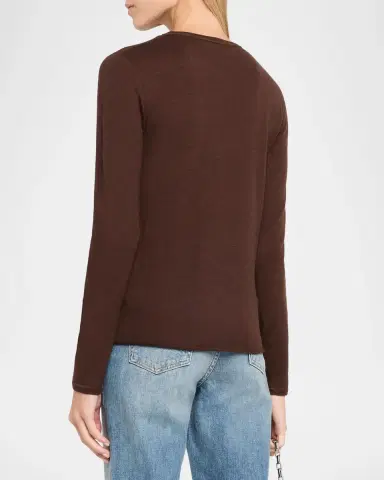 MAJESTIC FILATURES Machine Washable Cashmere Crewneck Pullover | Thumbnail 3