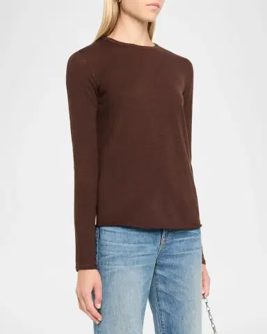 MAJESTIC FILATURES Machine Washable Cashmere Crewneck Pullover | Thumbnail 4