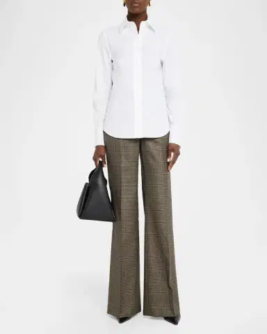 Lafayette 148 New York Slim-Fit Stretch Cotton Shirt | Thumbnail 2 Lafayette 148 New York Slim-Fit Stretch Cotton Shirt | Thumbnail 2