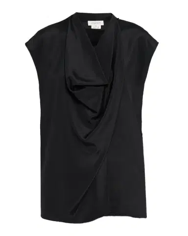 Lafayette 148 New York Cap-Sleeve Cowl-Neck Blouse | Thumbnail 1 Lafayette 148 New York Cap-Sleeve Cowl-Neck Blouse | Thumbnail 1
