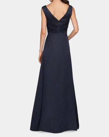 Kay Unger New York Leah Charmuse A-Line Gown | Thumbnail 3 Kay Unger New York Leah Charmuse A-Line Gown | Thumbnail 3