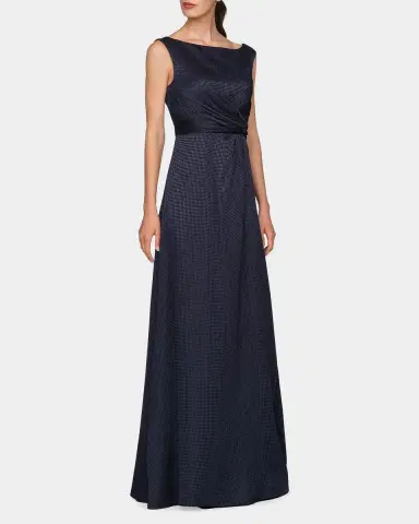 Kay Unger New York Leah Charmuse A-Line Gown | Thumbnail 4 Kay Unger New York Leah Charmuse A-Line Gown | Thumbnail 4