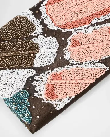 Staud Muse Beaded Satin Clutch Bag | Thumbnail 5 Staud Muse Beaded Satin Clutch Bag | Thumbnail 5