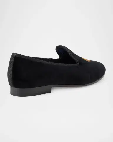 Polo Ralph Lauren Men's Paxton Logo-Patch Canvas Slippers | Thumbnail 2