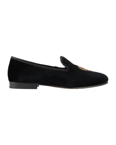 Polo Ralph Lauren Men's Paxton Logo-Patch Canvas Slippers | Thumbnail 1