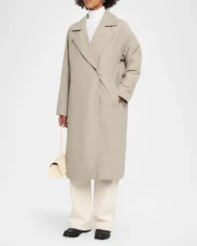 Eileen Fisher Lightweight Padded Trench Coat | Thumbnail 4 Eileen Fisher Lightweight Padded Trench Coat | Thumbnail 4