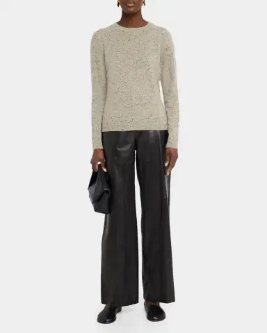 Lafayette 148 New York Donegal-Knit Crewneck Cashmere Sweater | Thumbnail 2