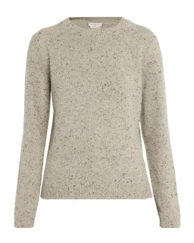 Lafayette 148 New York Donegal-Knit Crewneck Cashmere Sweater | Thumbnail 1