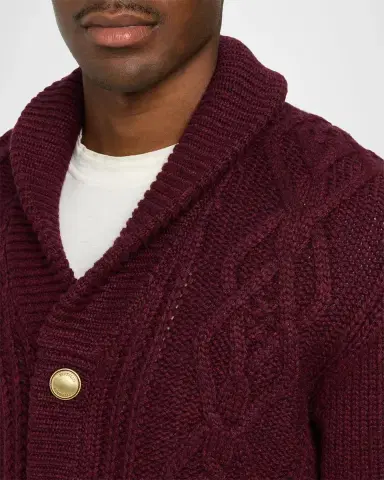 Brunello Cucinelli Men's Cashmere Cardigan | Thumbnail 5