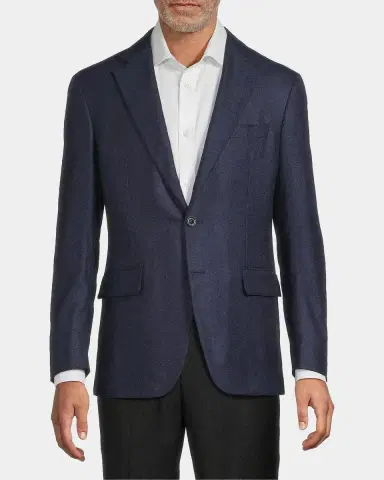 Canali Solid Silk-Cashmere Sport Coat | Thumbnail 4 Canali Solid Silk-Cashmere Sport Coat | Thumbnail 4