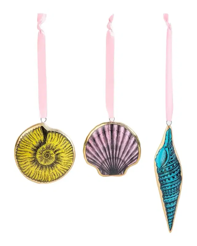 Jonathan Adler Sirena 3-Piece Porcelain Ornament Set