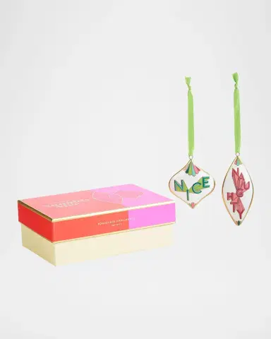 Jonathan Adler Naughty & Nice 2-Piece Ornament Set | Thumbnail 4 Jonathan Adler Naughty & Nice 2-Piece Ornament Set | Thumbnail 4