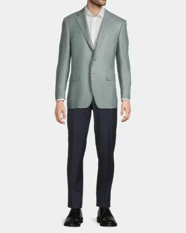 Canali Lux Solid Diagonal Weave Sportcoat | Thumbnail 2 Canali Lux Solid Diagonal Weave Sportcoat | Thumbnail 2