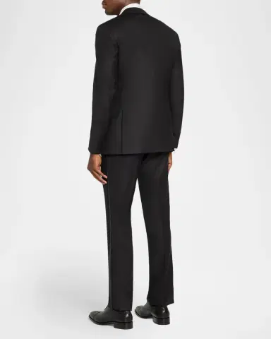 Stefano Ricci Men's Peak-Lapel Wool-Blend Tuxedo | Thumbnail 3 Stefano Ricci Men's Peak-Lapel Wool-Blend Tuxedo | Thumbnail 3
