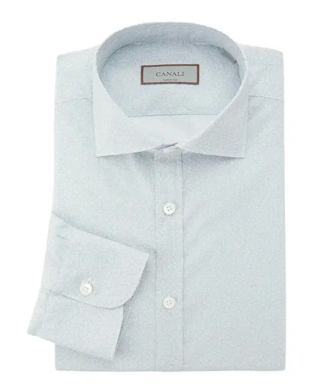 Canali Micro Floral Modern-Fit Shirt