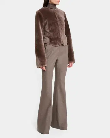 Gabriela Hearst Rhein Wool-Cashmere Flannel Flare Pants | Thumbnail 2 Gabriela Hearst Rhein Wool-Cashmere Flannel Flare Pants | Thumbnail 2